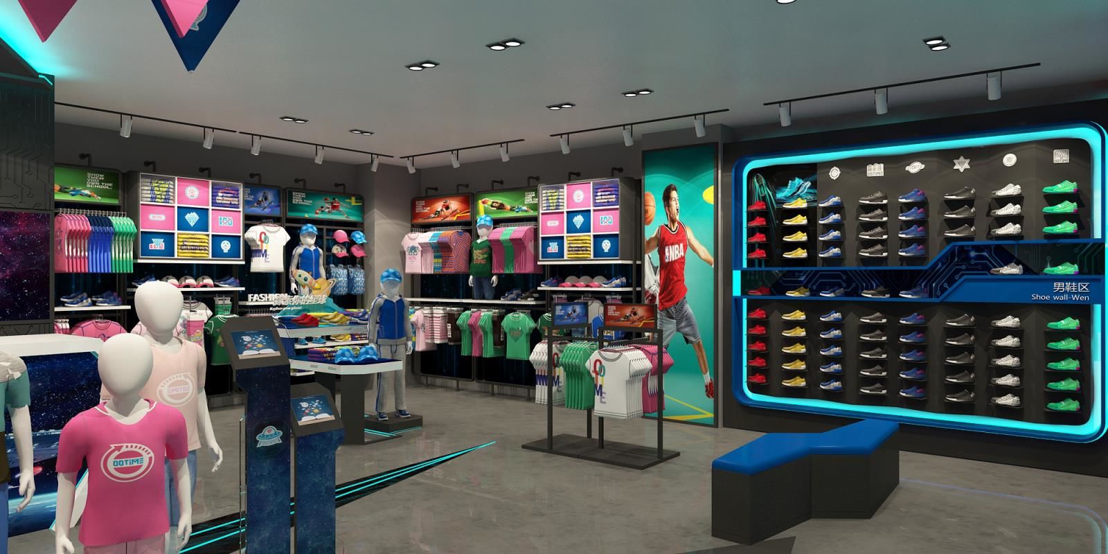 專賣(mài)店裝修設(shè)計(jì)效果圖-卓創(chuàng)裝飾