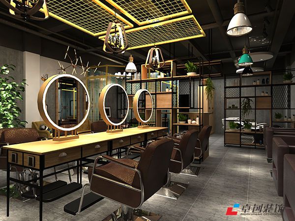 現(xiàn)在流行的美容美發(fā)店設(shè)計案例效果圖