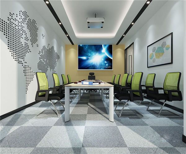 醫(yī)藥公司辦公室裝修會議室設計案例效果圖