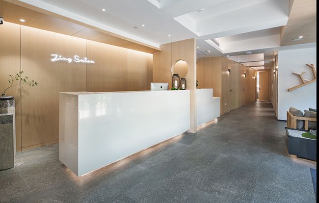 美容院吊頂設(shè)計裝修效果圖片大全