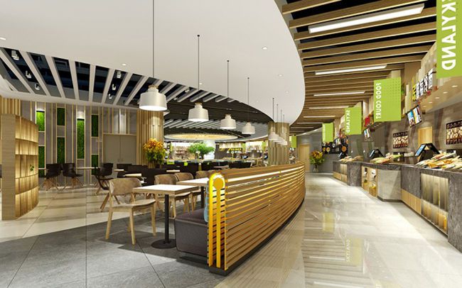 合肥美食城裝修設(shè)計以什么樣的顏色為主怎么搭配