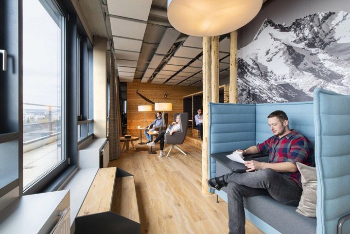 生物科技公司現(xiàn)代風(fēng)格辦公室裝修設(shè)計(jì)效果圖