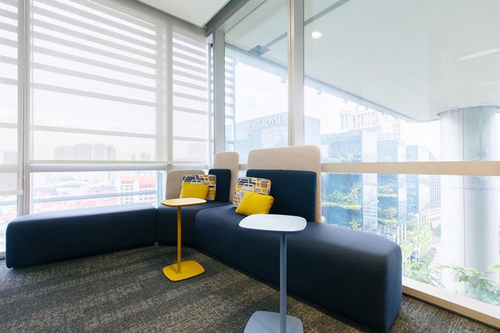 500平方辦公室現(xiàn)代簡約風格寫字樓裝修效果圖