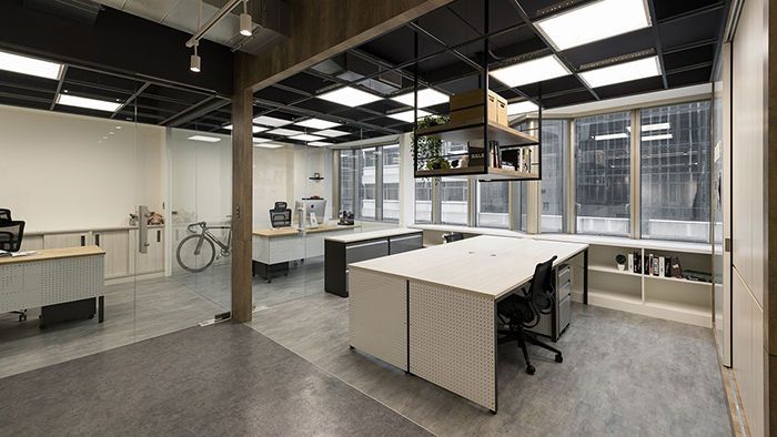 100平方小型辦公室裝修設(shè)計(jì)案例效果圖