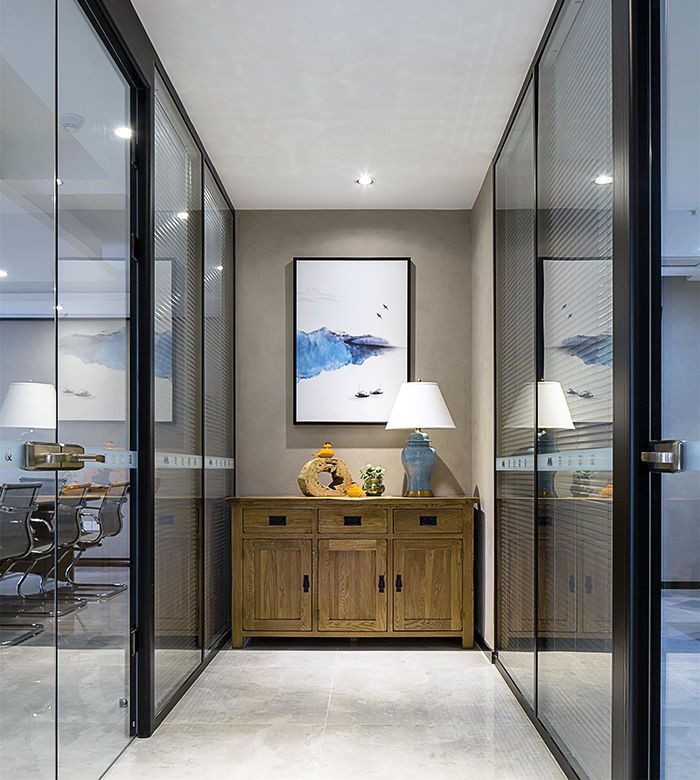 500平房貿(mào)易公司可以做新中式風(fēng)格辦公室裝修嗎？