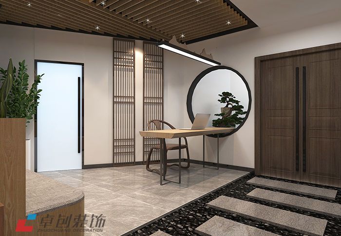 安糧國貿中心700平科技公司辦公室裝修寫字樓辦公室裝修設計案例分享 