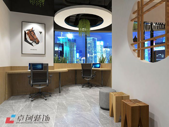 寫字樓開放式辦公室裝修效果圖大全