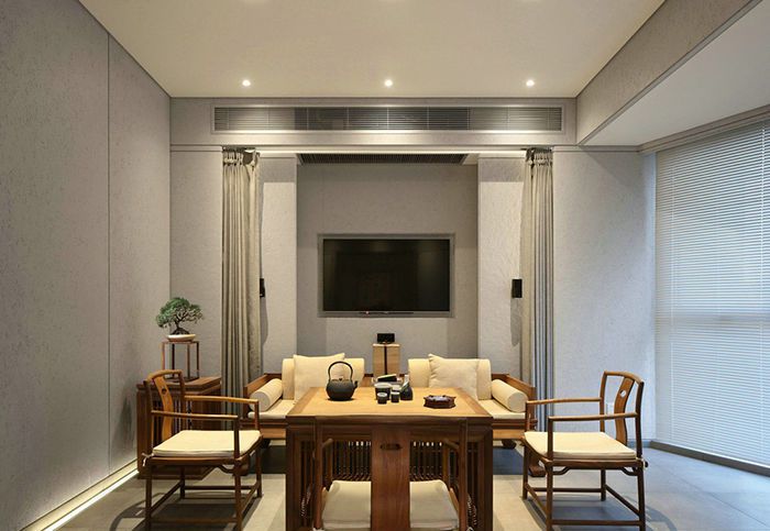 辦公室新中式裝修效果圖