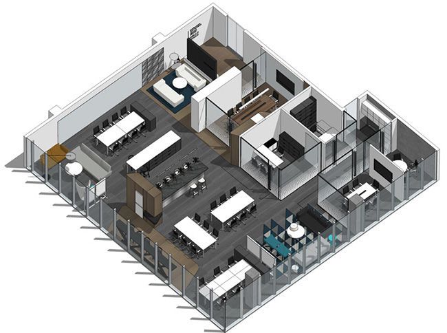 400平方辦公室裝修設(shè)計案例效果圖