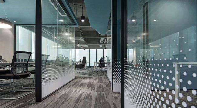 現(xiàn)代風(fēng)格400平米公司辦公室獨立辦公區(qū)裝修圖片