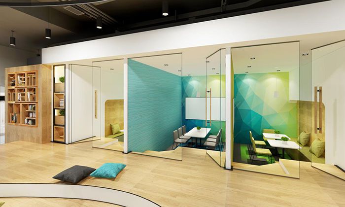 英語培訓(xùn)機構(gòu)辦公室設(shè)計案例欣賞