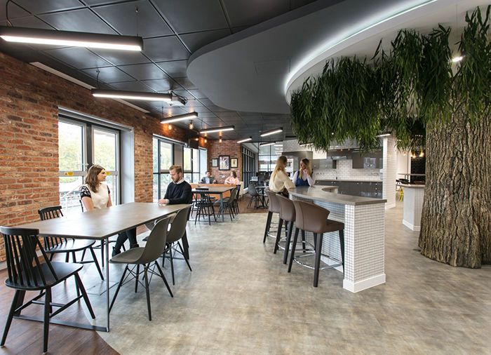 開敞式辦公員工休息室的裝修設(shè)計