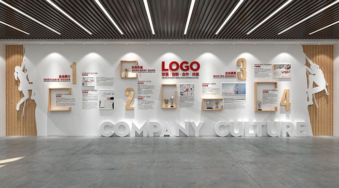 企業(yè)展廳榮譽(yù)墻裝修設(shè)計(jì)圖