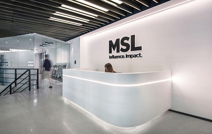 現(xiàn)代風(fēng)格1000平米辦公室前臺裝修