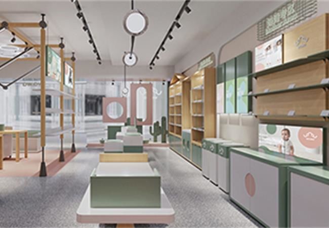 母嬰店設(shè)計效果圖,孕嬰店裝修指南看了少走彎路!