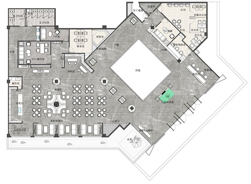 售樓部裝修設(shè)計(jì)要點(diǎn)及風(fēng)水-售樓部裝修公司