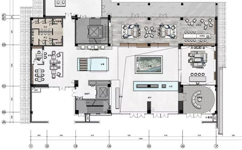 售樓部裝修效果圖_售樓部設(shè)計(jì)平面圖