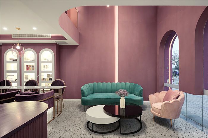 合肥美甲店裝修,美甲工作室設計