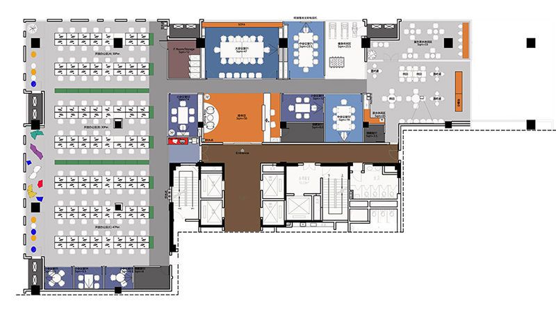 合肥時尚辦公室設(shè)計分享