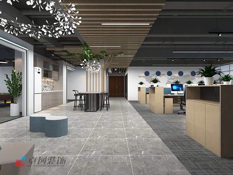 酒店用品公司辦公室裝修設(shè)計效果圖