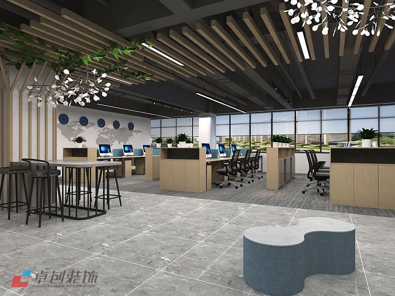 開放式辦公區(qū)裝修設(shè)計