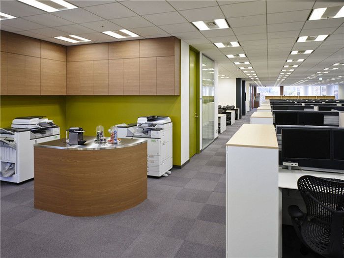 時尚辦公室裝修打印區(qū)裝修設(shè)計圖