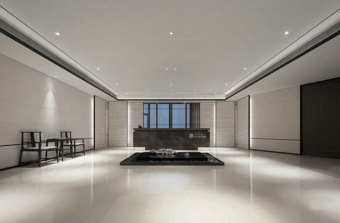 辦公室裝修前臺(tái)圖