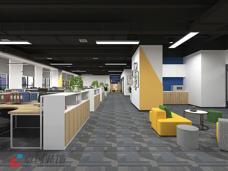 科技信息公司辦公室裝修設計效果圖