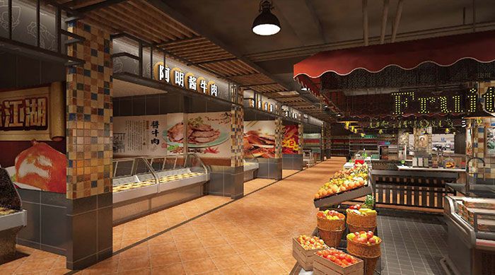 農(nóng)貿(mào)市場裝修設(shè)計案例圖