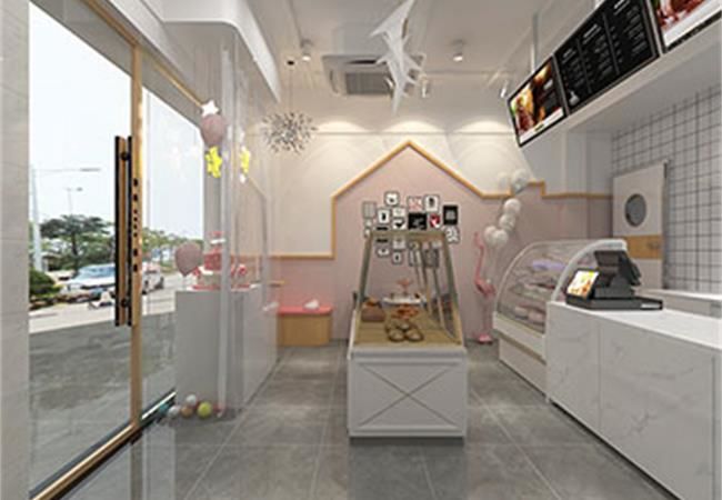 合肥廬陽(yáng)區(qū)80平蛋糕店裝修設(shè)計(jì)案例圖