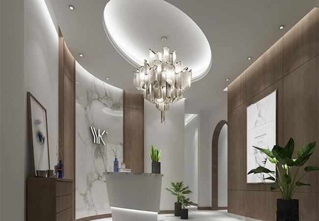 合肥美容店裝修設(shè)計，更加注重色彩上的搭配