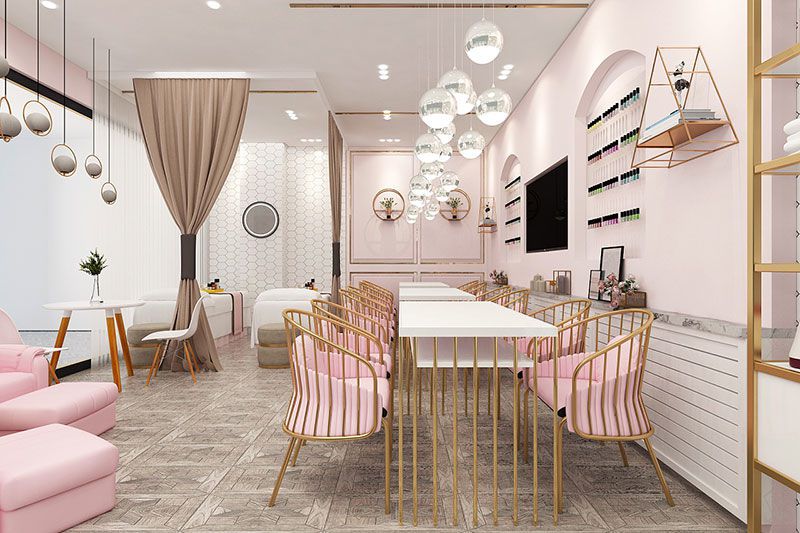 美容美甲店裝修設(shè)計圖 美容美甲店裝修設(shè)計圖