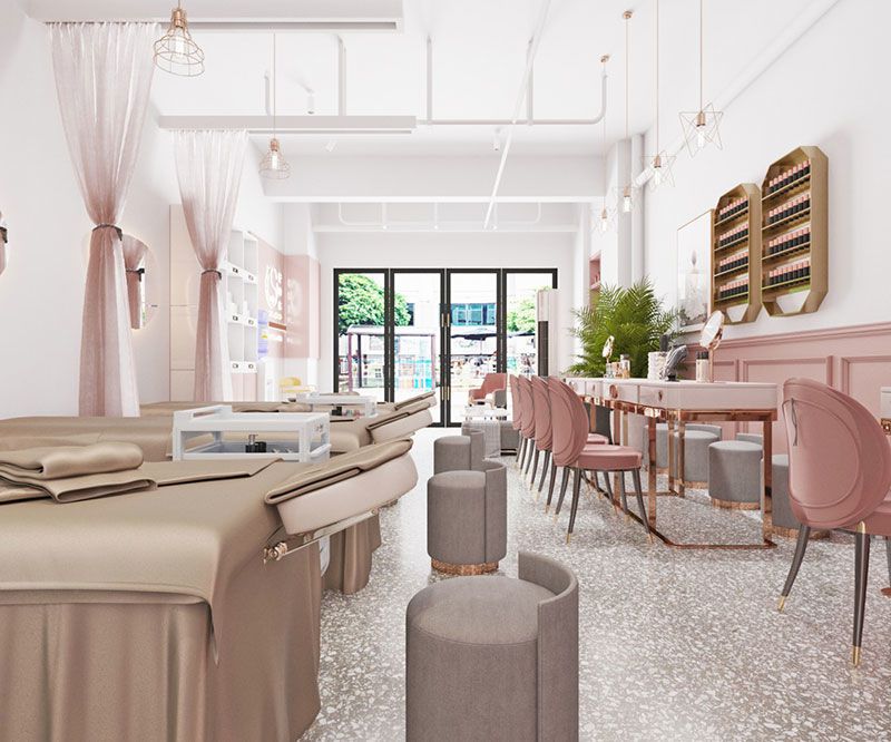 美容美甲店裝修設(shè)計圖 美容美甲店裝修設(shè)計圖