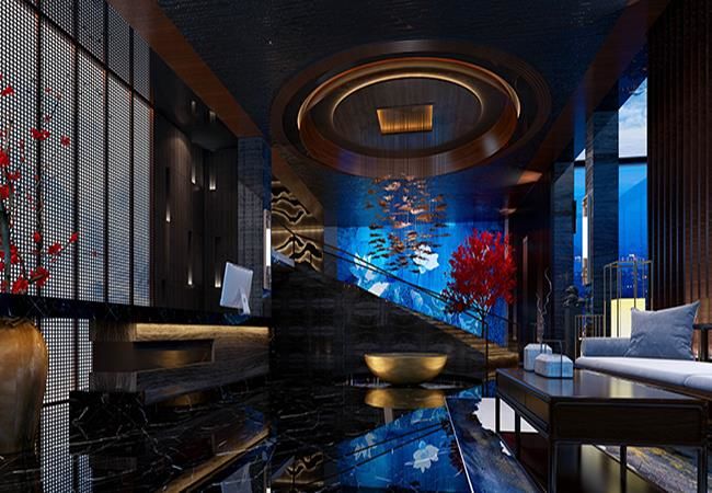 合肥1200平足療店裝修案例效果圖