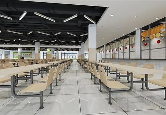 合肥學(xué)校食堂裝修設(shè)計(jì)_能讓孩子感受到氛圍格外美