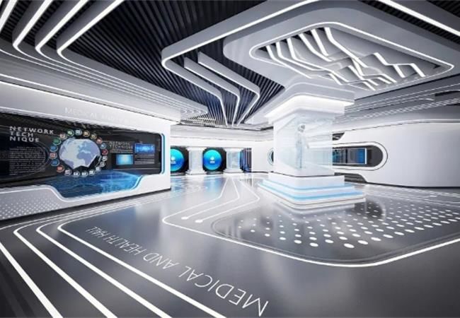 干凈清爽的現(xiàn)代化，合肥展廳裝修風(fēng)