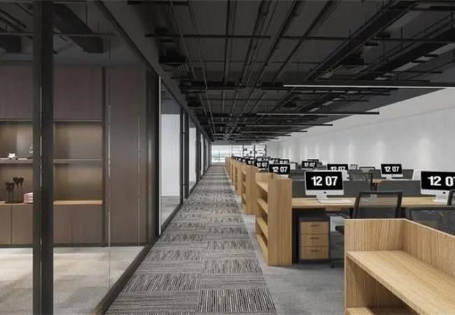 如何用材質(zhì)制造的，合肥辦公室裝修視覺沖擊