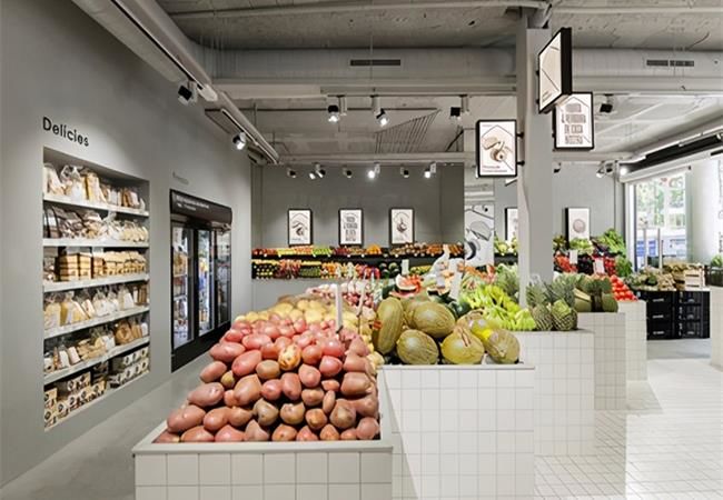 時(shí)尚又好看的合肥超市裝修，既然在這里