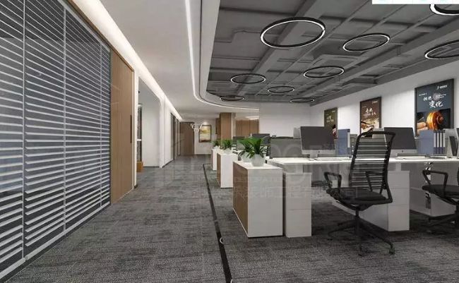 合理運用合肥辦公室空間裝修，綠色更突出