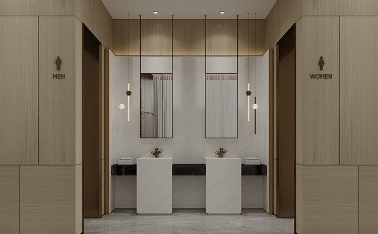 合肥辦公室裝修中公共衛(wèi)生間設(shè)計要點