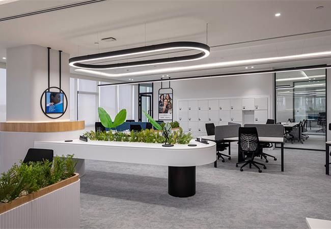 合肥辦公室裝修巧用燈光裝飾技法